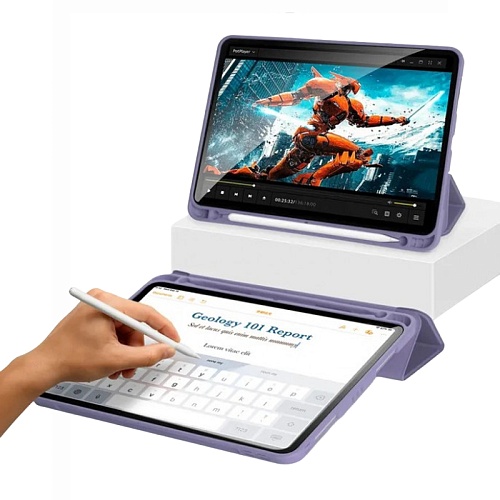 Чехол для iPad 10 (2022) Gurdini Milano Series, лавандовый