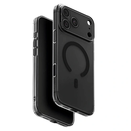 Чехол iPhone 18 Pro/17 Pro Uniq AirSuit Glossy MagSafe, дымчатый