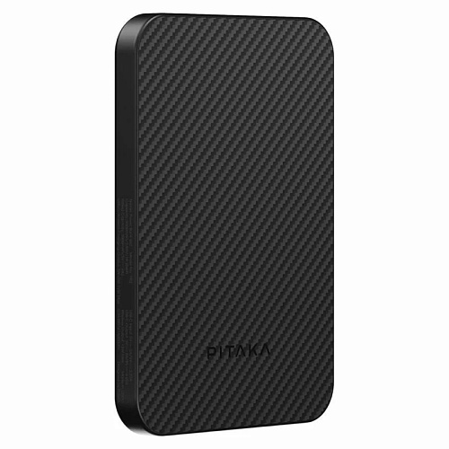 Внешний Аккумулятор Pitaka Power Bank Qi2 5000mAh, черный/серый