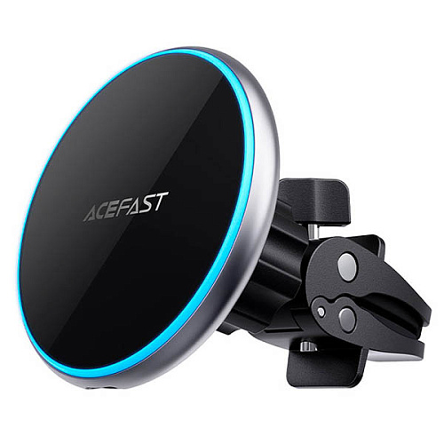 Автодержатель с беспроводной зарядкой Acefast D3 magnetic , серебристый