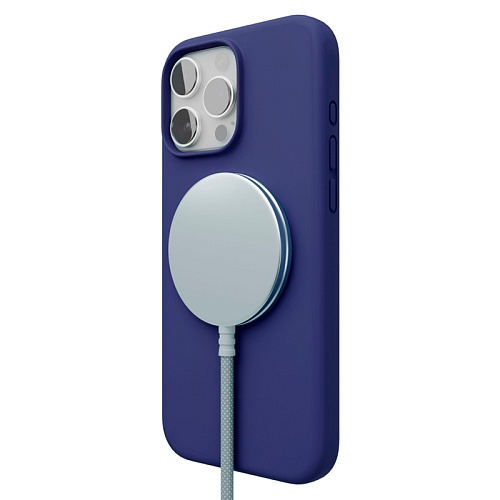 Чехол iPhone 16 Pro Max vlp Aster Case С MagSafe, ультрамарин