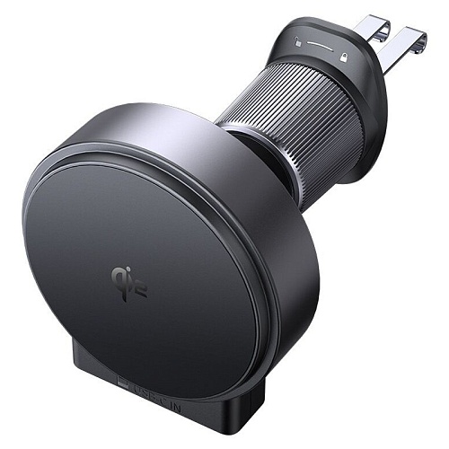 Автомобильный Держатель С Функцией Зарядки Mcdodo Magq Qi2 Wirlelss Retractable Car Charger 15W, черный