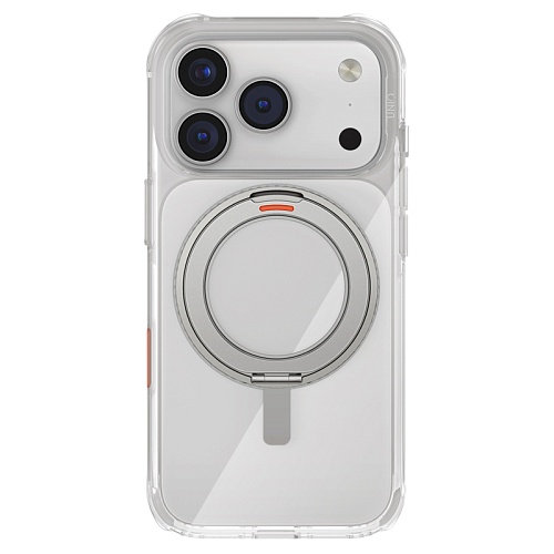 Чехол iPhone 17 Pro Max Uniq Swivix with 360-Rotating stand MagSafe, Clear
