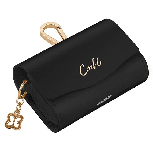 Чехол Airpods Pro 1/2/3 Uniq COEHL Mirelle Wallet case, черный