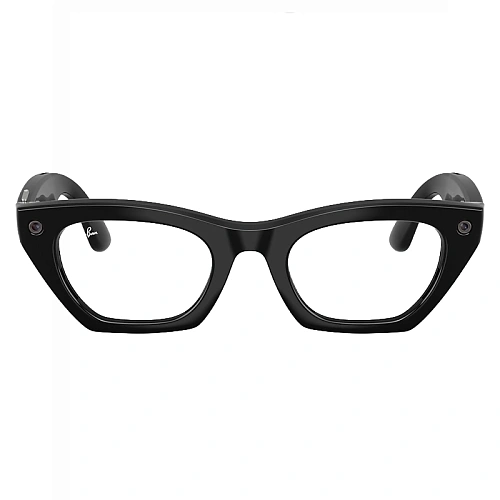 Умные Очки Ray-Ban Meta Zena Gen 3, Shiny Black, Clear Blue-Violet Light Filter, Размер M