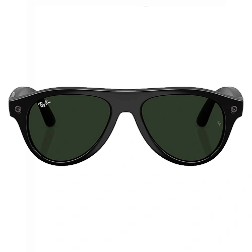 Умные Очки Ray-Ban Meta Aviator Gen 3, Shiny Black, Clear/Green Transitions, Размер M
