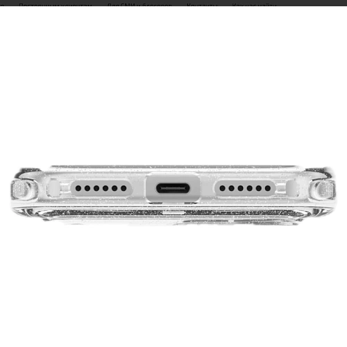 Чехол iPhone 18 Pro/17 Pro Uniq LifePro Xtreme Crystal MagSafe, прозрачный глиттер