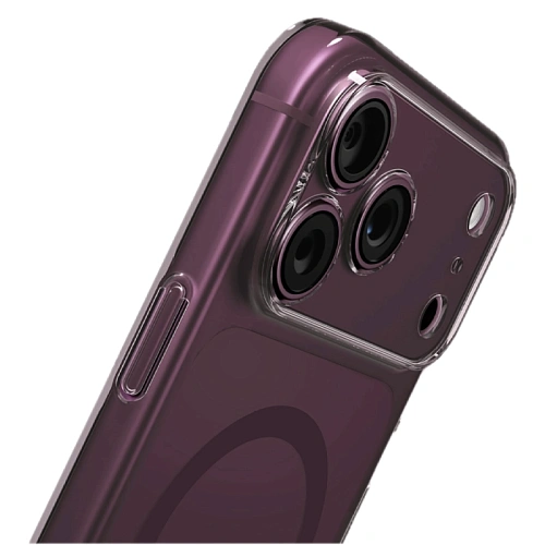 Чехол iPhone 18 Pro Max/17 Pro Max Uniq AirSuit Glossy MagSafe, бургунди