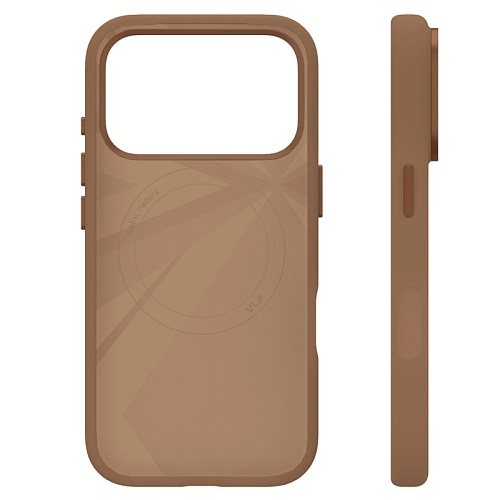 Чехол iPhone 17 Pro VLP Aster Pro Case с MagSafe, мокка
