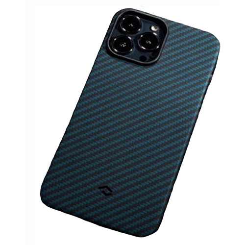 Чехол iPhone 13 Pro Pitaka MagEZ Case 2 карбон, черно-синий