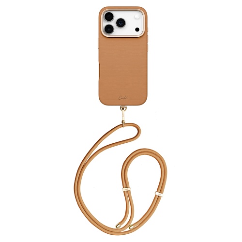Чехол iPhone 17 Pro Uniq COEHL Strap series Mirelle MagSafe,  коричневый