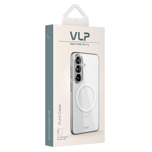 Чехол Samsung Galaxy S26 VLP Puro Case с MagSafe, Прозрачный
