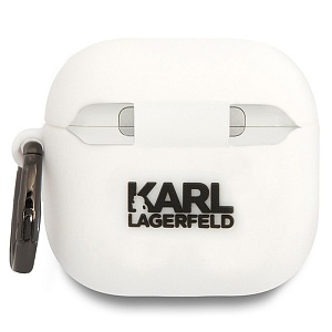 картинка Чехол Airpods 4 Lagerfeld Silicone case with ring NFT 3D