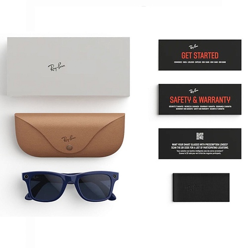 Умные Очки Ray-Ban Meta Wayfarer Gen 2, Shiny Cosmic Blue, Clear/Sapphire Transitions, (53-22-155mm)