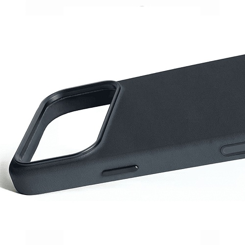 Чехол iPhone 17 Pro Max Mujjo Leather, базальт