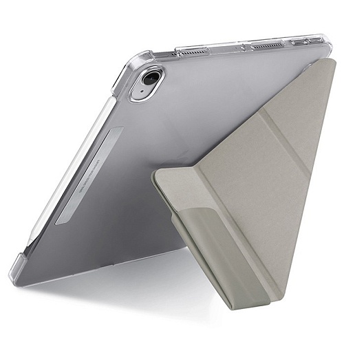 Чехол iPad Mini 6 (2021) / 7 A17 Pro (2024) Uniq Camden Anti-microbial, серый