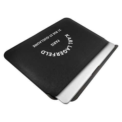 Чехол Конверт Для Ноутбука 13/14 Lagerfeld Saffiano Sleeve RSG, черный