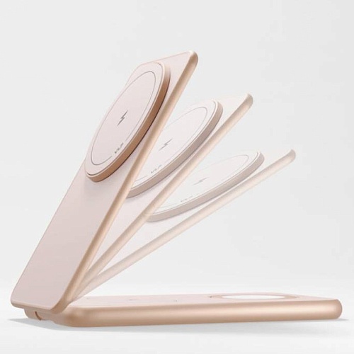 Беспроводная Зарядная Станция vlp Alum Power Pro (3В1), пустынный титан