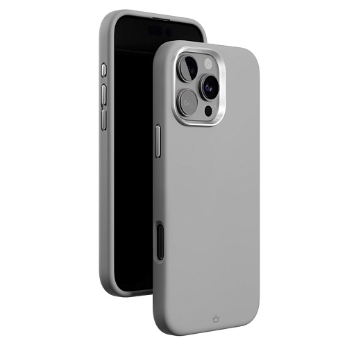 Чехол iPhone 16 Pro Max vlp Aster Pro Case с MagSafe, серый