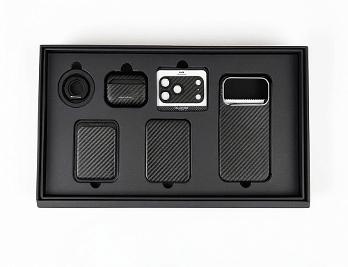 Набор Аксессуаров iPhone 17 Pro Max Keephone Aramid Fiber Collection, черный