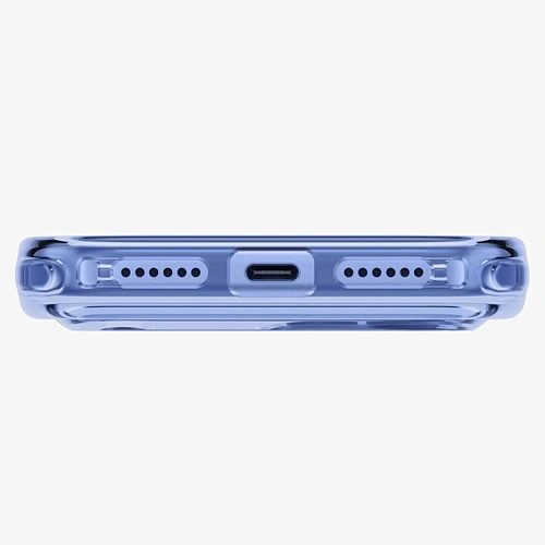 Чехол iPhone 18 Pro Max/17 Pro Max Uniq Swivix with 360-Rotating stand MagSafe, голубой