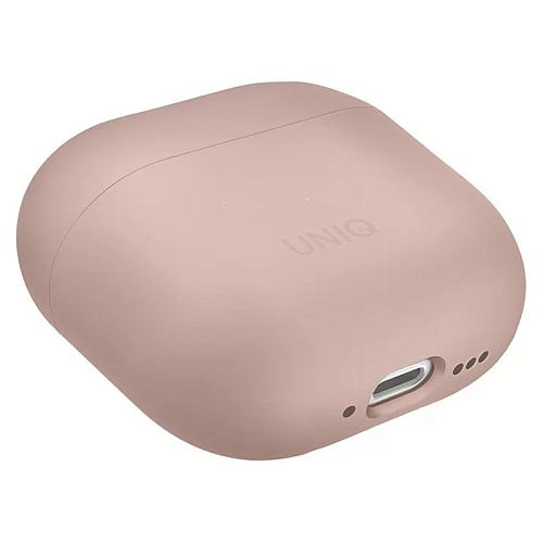 Чехол Airpods 4 Uniq LINO Liquid silicone, розовый
