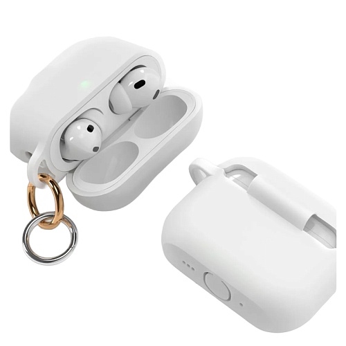 Чехол Для AirPods Pro 3 VLP Charm Case Силиконовый, белый