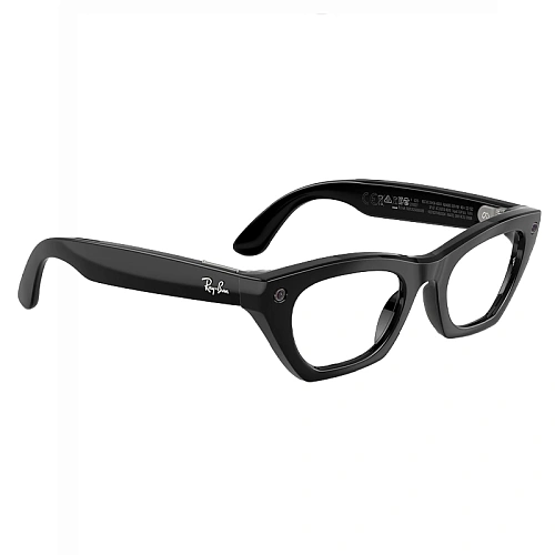 Умные Очки Ray-Ban Meta Zena Gen 3, Shiny Black, Clear/Green Transitions, Размер M