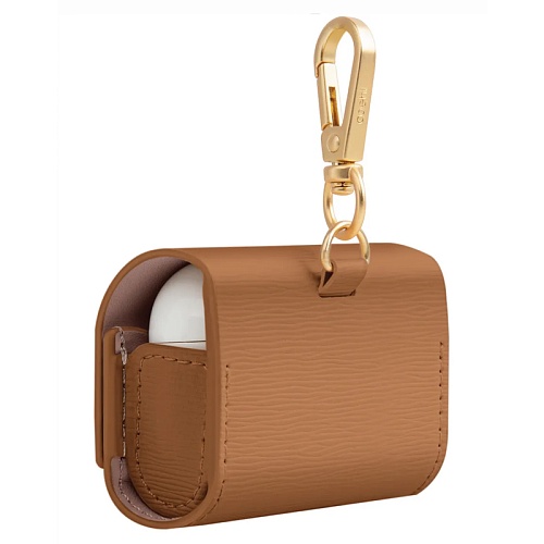 Чехол Airpods Pro 1/2/3 Uniq COEHL Mirelle Wallet case, коричневый