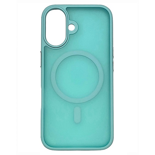 Чехол iPhone 16 AceCase Soft Rim, зеленый