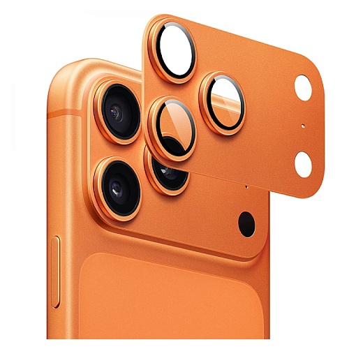 Линзы Защитные На Камеру Для iPhone 17 Pro Max Keephone Wellens Lens, Оранжевый