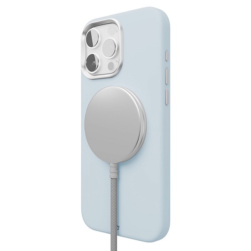 Чехол iPhone 16 Pro Max vlp Aster Pro Case с MagSafe, голубой