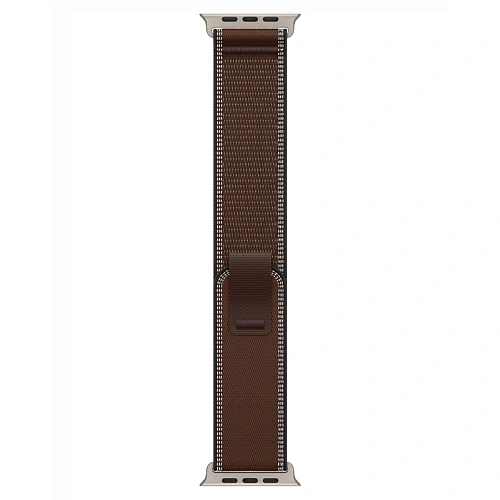 Apple Watch Ultra 4, 49 мм, корпус из натурального титана, Trail Loop темная умбра