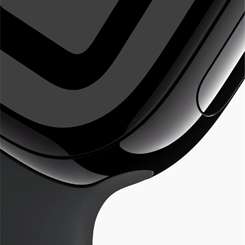 Apple Watch Series 10, 42 мм, алюминий цвета черный оникс, спортивный ремешок черного цвета