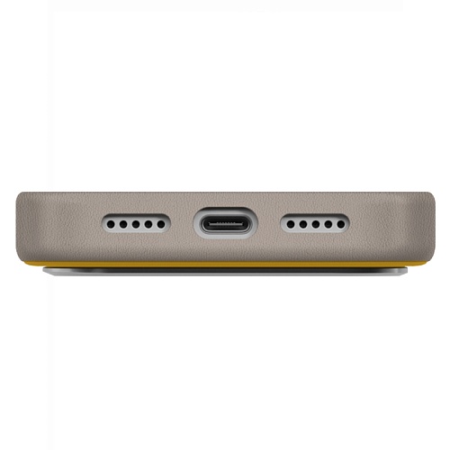 Чехол iPhone 17 Pro Max Uniq Lyden DS Magsafe, желтый/серый