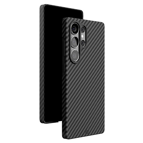 Чехол Для Samsung S25 Ultra vlp Kevlar Case С MagSafe, Кевлар, черный
