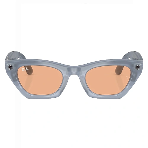 Умные Очки Ray-Ban Meta Zena Gen 3, Polished Milky Grey Lilac, Clear/Copper Transitions, Размер M