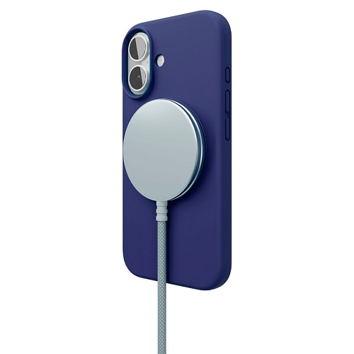 Чехол iPhone 16 vlp Aster Case С MagSafe, ультрамарин