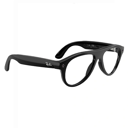 Умные Очки Ray-Ban Meta Aviator Gen 3, Shiny Black, Clear/Green Transitions, Размер M