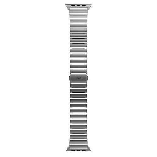 Ремешок Apple Watch 49/46/45/44mm Uniq Strova Strap Link Steel, серебристый
