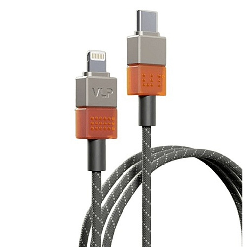 Дата-кабель vlp Neo USB-C to Lightning, 27W, 1.5м,  серый