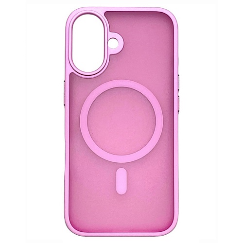 Чехол iPhone 16 AceCase Soft Rim, розовый