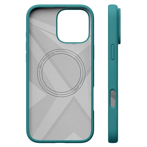 Чехол iPhone 16 Pro Max vlp Aster Case С MagSafe, зеленый
