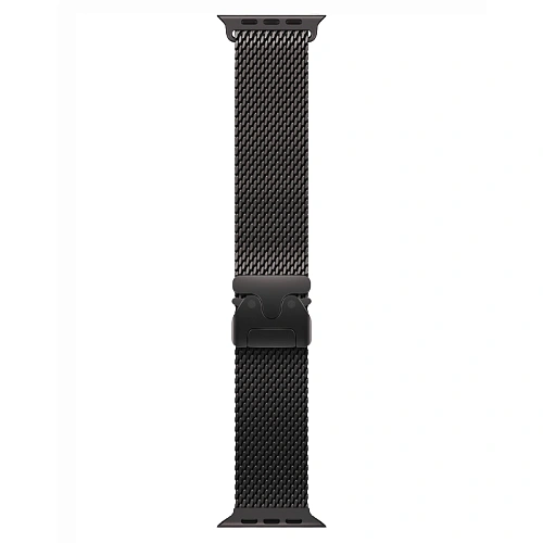 Apple Watch Ultra 4, 49 мм, корпус из титана черный, Titanium Milanese Loop
