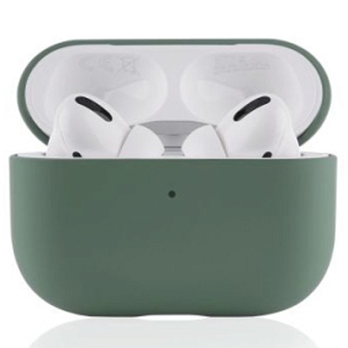 Чехол силиконовый "vlp" Soft Touch, для AirPods Pro, темно-зеленый