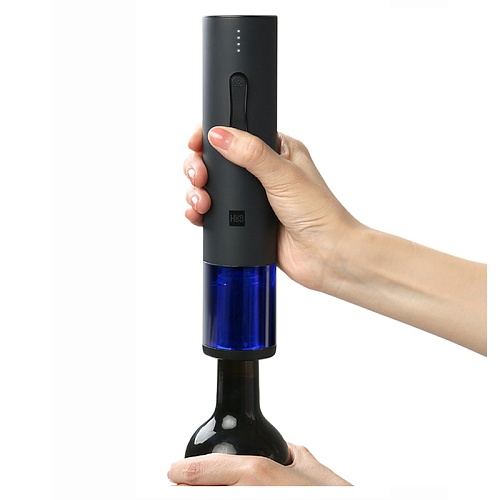 Набор для вина Xiaomi HuoHou Electric Wine Opener Deluxe 3 in 1, Black