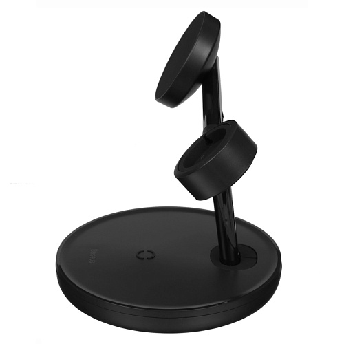 Беспроводная Зарядная Станция BaSEus Swan (3В1), 20W, черный