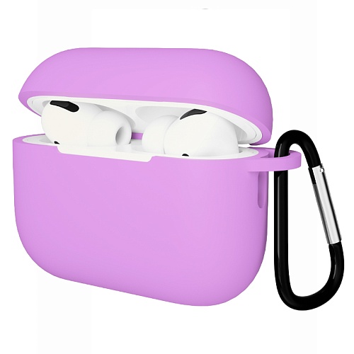 Чехол Для AirPods Pro 3 Gurdini Soft Touch С Карабином, пурпурный