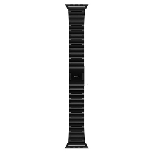Ремешок Apple Watch 49/46/45/44mm Uniq Strova MAG Strap Link Steel, черный