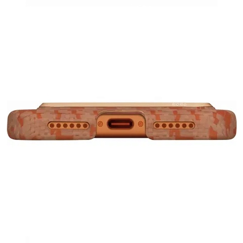 Чехол iPhone 17 Pro Max Pitaka Ultra-Slim Case Happiness Rides, оранжевый